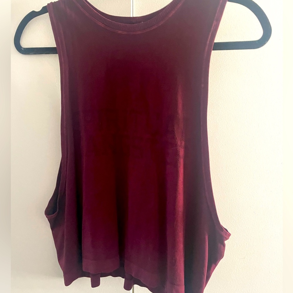 Spiritual gangster, small, extra small, maroon, tank top